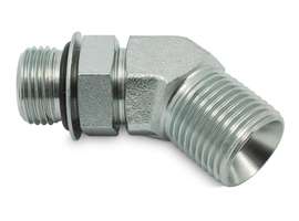 Instelbare haakse inschroefadapter 45° BM-SMR (AGR - ORB)