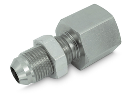 Straight bulkhead union JIC-BSP