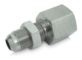 Raccord passe-cloison droit JIC-NPT