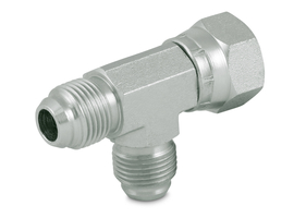 Instelbare L adapter MJM-MJF-MJM (Komatsu BUITENSCHROEFDRAAD - Komatsu WARTELMOER - Komatsu BUITENSCHROEFDRAAD)