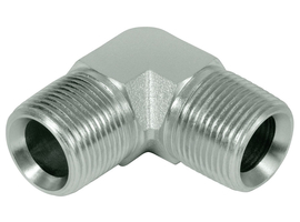 Haakse adapter NPT-NPT 90°
