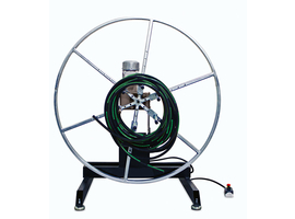 Dévidoir de tuyaux flexibles 1x vertical/horizontal avec moteur