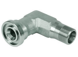 Flens met afdichtconusaansluiting 90° 6000PSI