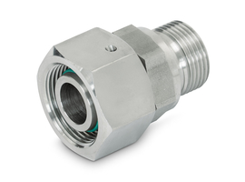 Schroefkoppeling met 24° DKO dichtkegel GES/O/ED - RVS