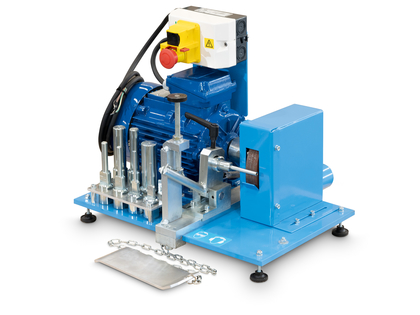 Borstelmachine incl. opnamedoornen van DN5 tot DN31